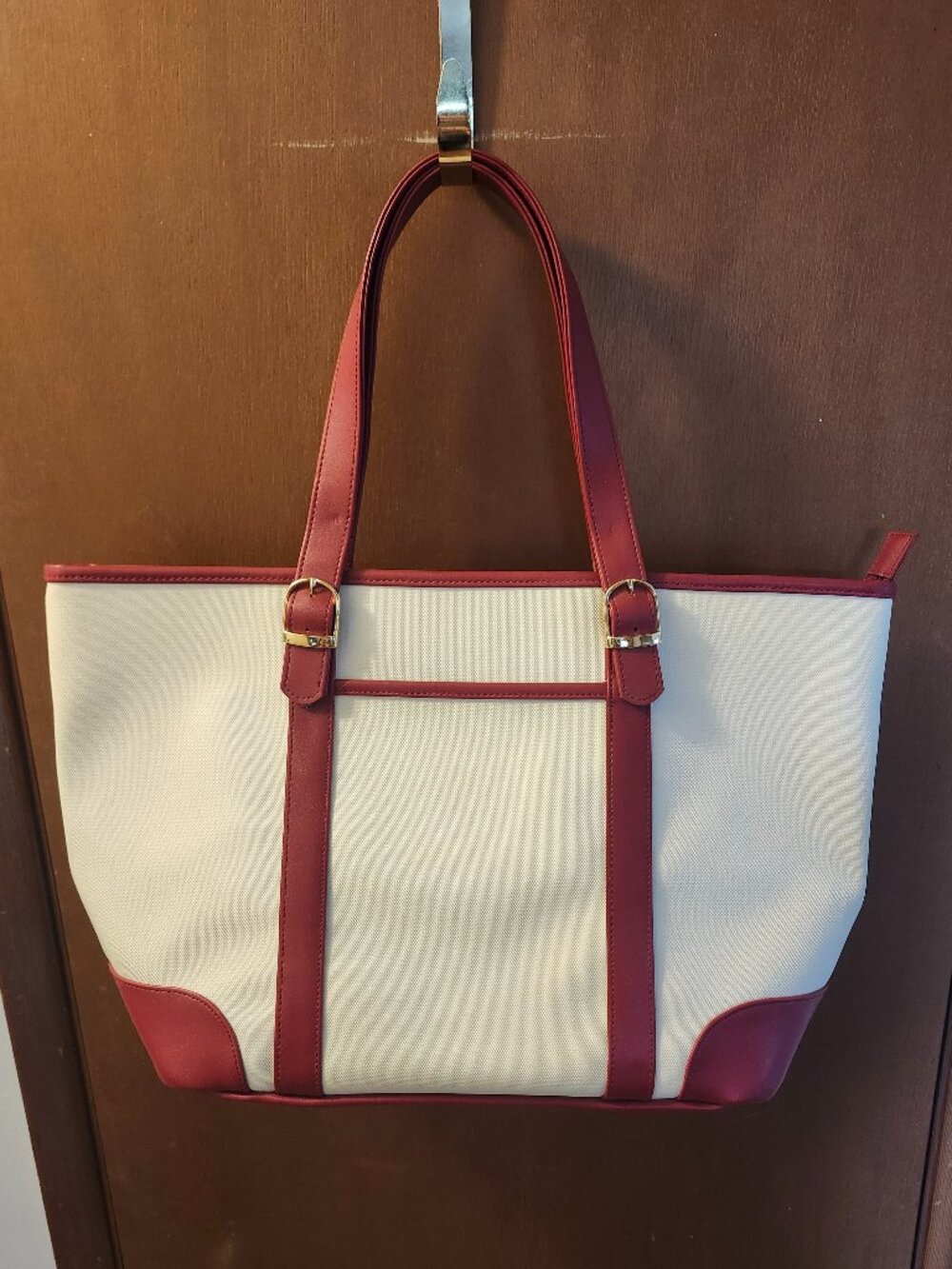 Elizabeth Arden Red & White Tote Bag Purse